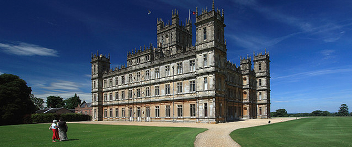 Highclere Castle: Copyright Mike Searle and licensed for reuse under this Creative Commons Licence