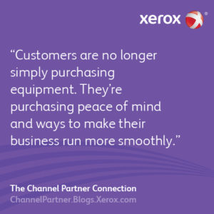 “Customers are no longer simply purchasing equipment. They’re purchasing peace of mind and ways to make their business run more smoothly.” 