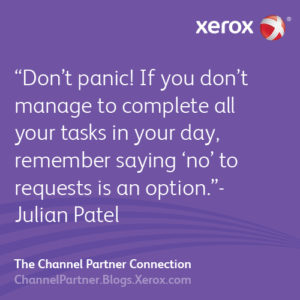 Don’t panic! Saying ‘no’ to requests is an option - Julian Patel