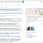Example of CDS entry on Bing search results page